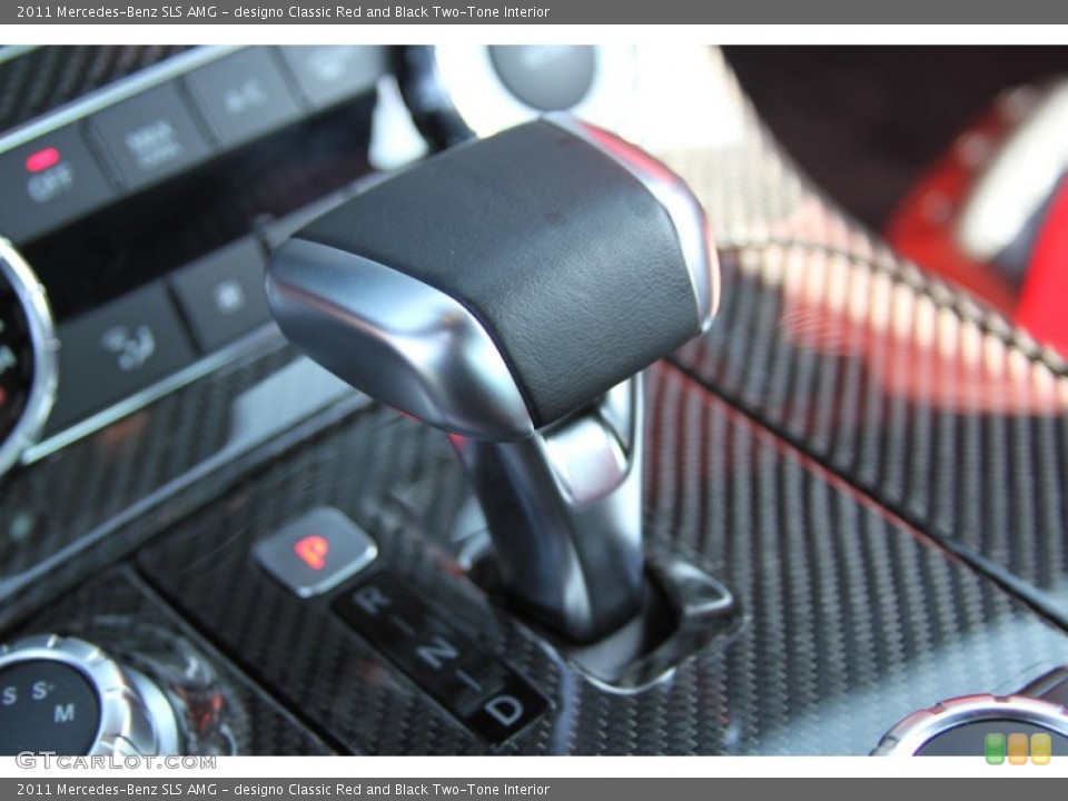 designo Classic Red and Black Two-Tone Interior Transmission for the 2011 Mercedes-Benz SLS AMG #64601115