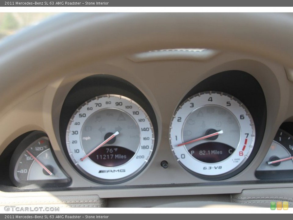 Stone Interior Gauges for the 2011 Mercedes-Benz SL 63 AMG Roadster #64601919