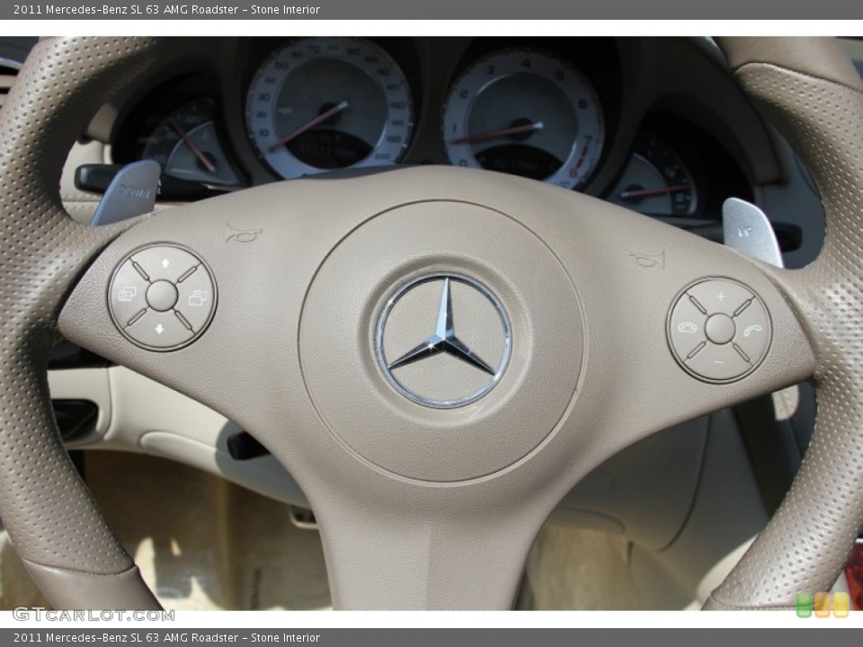 Stone Interior Steering Wheel for the 2011 Mercedes-Benz SL 63 AMG Roadster #64601928