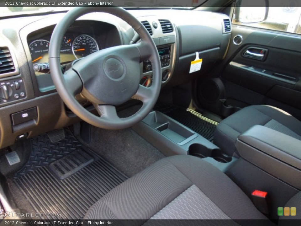 Ebony Interior Prime Interior for the 2012 Chevrolet Colorado LT Extended Cab #64602974