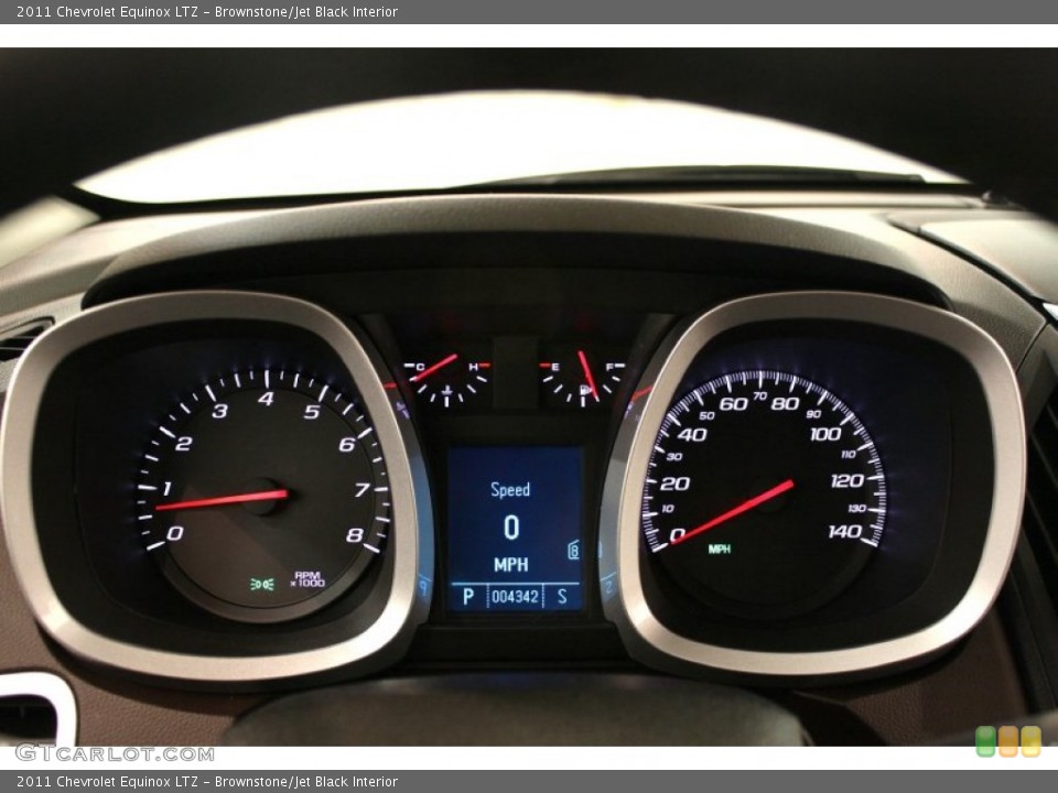 Brownstone/Jet Black Interior Gauges for the 2011 Chevrolet Equinox LTZ #64603947