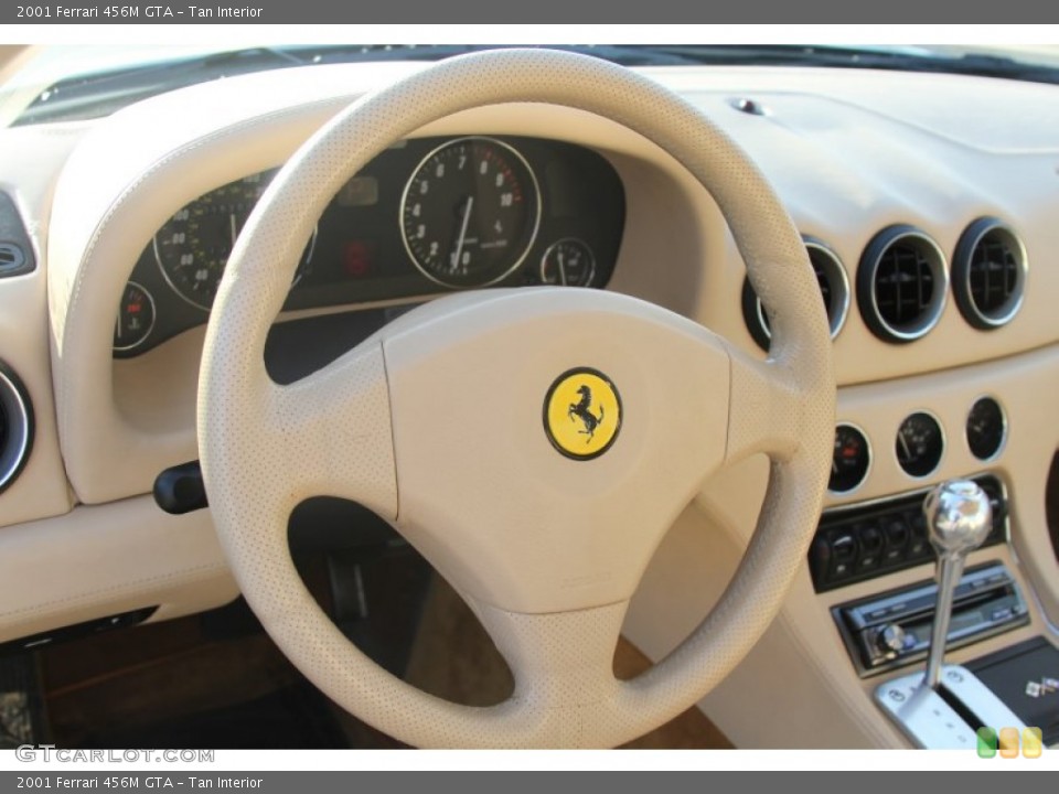 Tan Interior Steering Wheel for the 2001 Ferrari 456M GTA #64604421