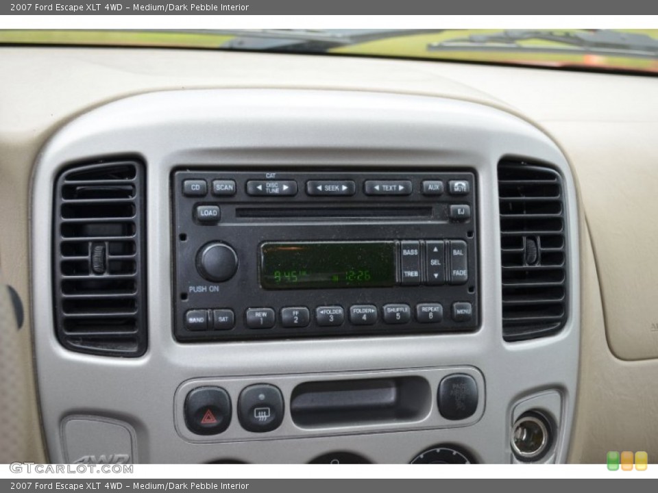 Medium/Dark Pebble Interior Audio System for the 2007 Ford Escape XLT 4WD #64608177