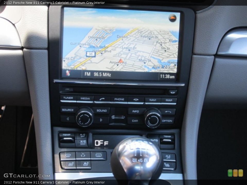 Platinum Grey Interior Navigation for the 2012 Porsche New 911 Carrera S Cabriolet #64617085