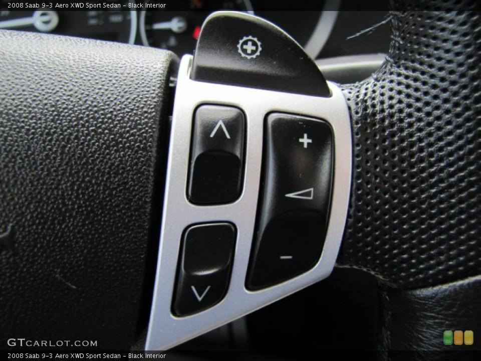 Black Interior Controls for the 2008 Saab 9-3 Aero XWD Sport Sedan #64617515