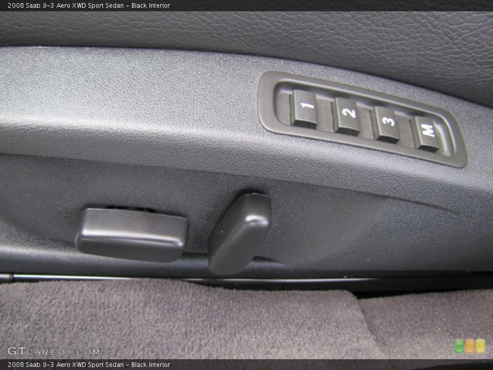 Black Interior Controls for the 2008 Saab 9-3 Aero XWD Sport Sedan #64617524