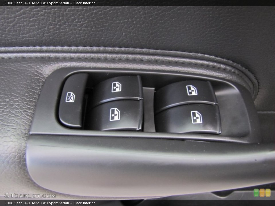 Black Interior Controls for the 2008 Saab 9-3 Aero XWD Sport Sedan #64617531