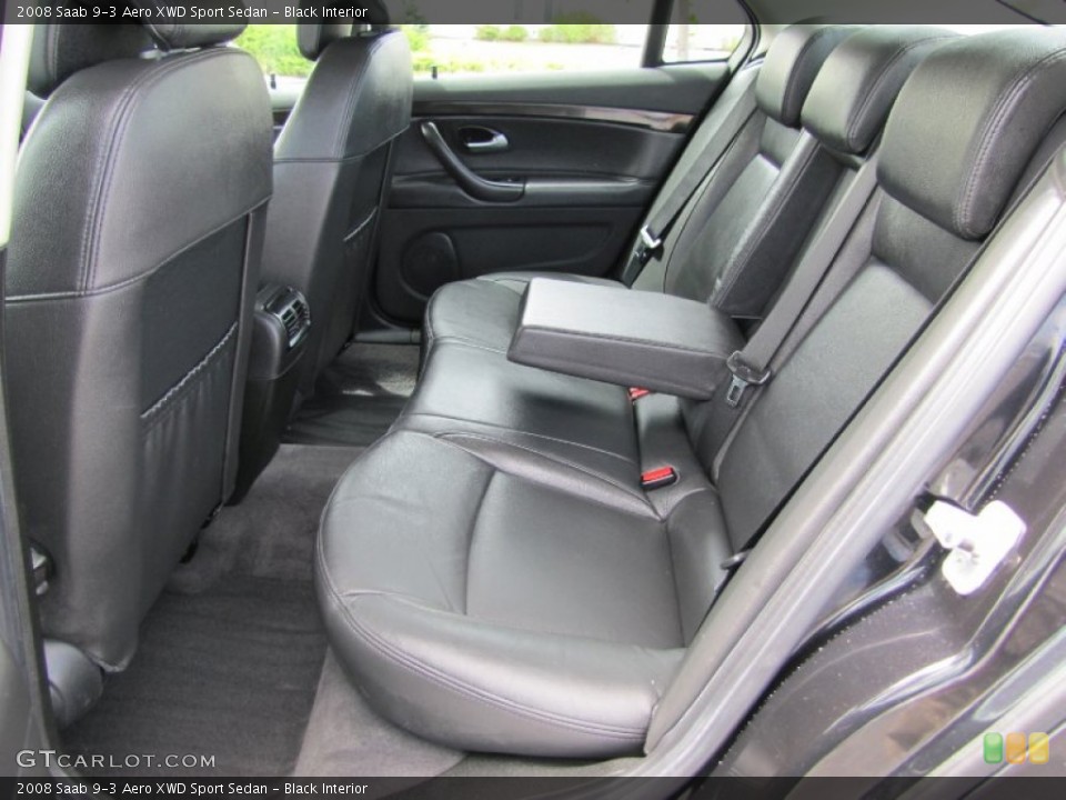 Black Interior Photo for the 2008 Saab 9-3 Aero XWD Sport Sedan #64617644