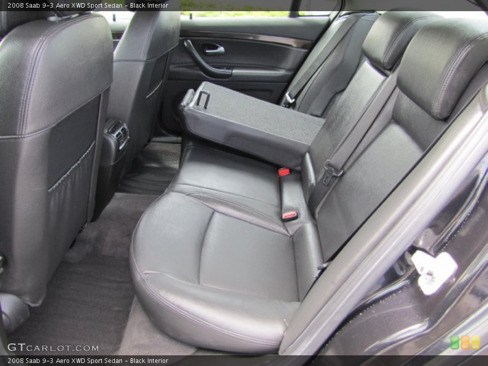 Black Interior Photo for the 2008 Saab 9-3 Aero XWD Sport Sedan #64617660