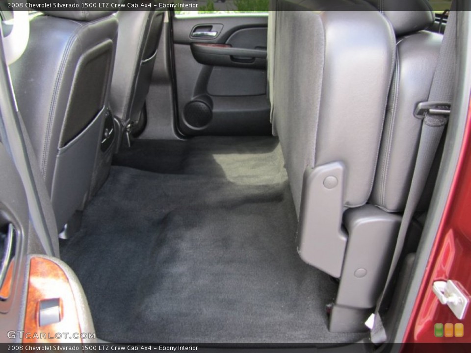 Ebony Interior Photo for the 2008 Chevrolet Silverado 1500 LTZ Crew Cab 4x4 #64617972