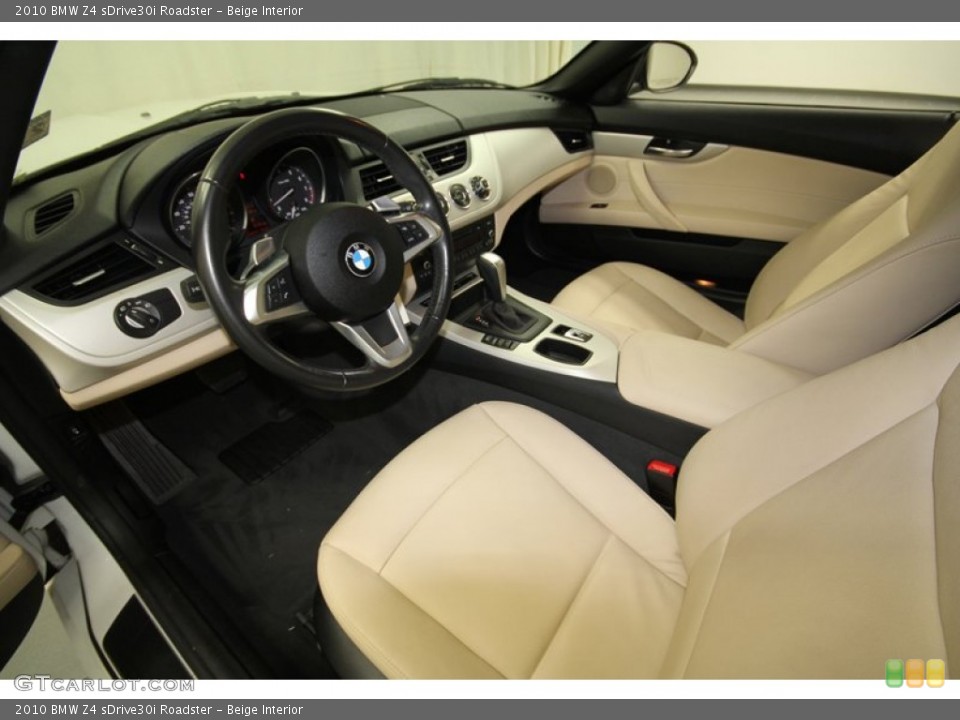 Beige Interior Prime Interior for the 2010 BMW Z4 sDrive30i Roadster #64621423