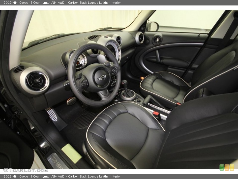 Carbon Black Lounge Leather Interior Photo for the 2012 Mini Cooper S Countryman All4 AWD #64623076