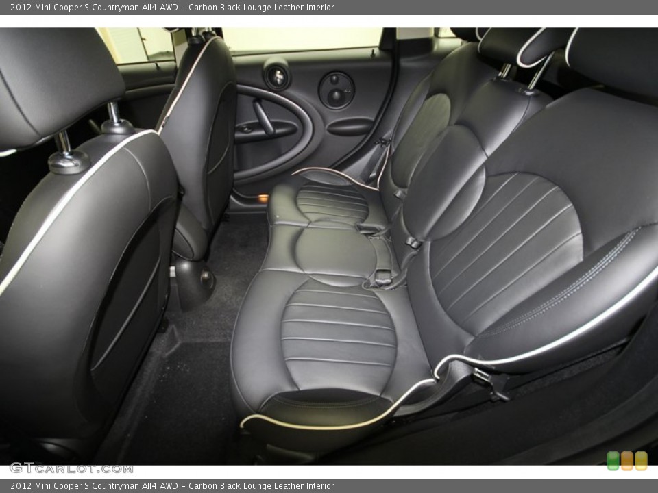 Carbon Black Lounge Leather Interior Photo for the 2012 Mini Cooper S Countryman All4 AWD #64623085