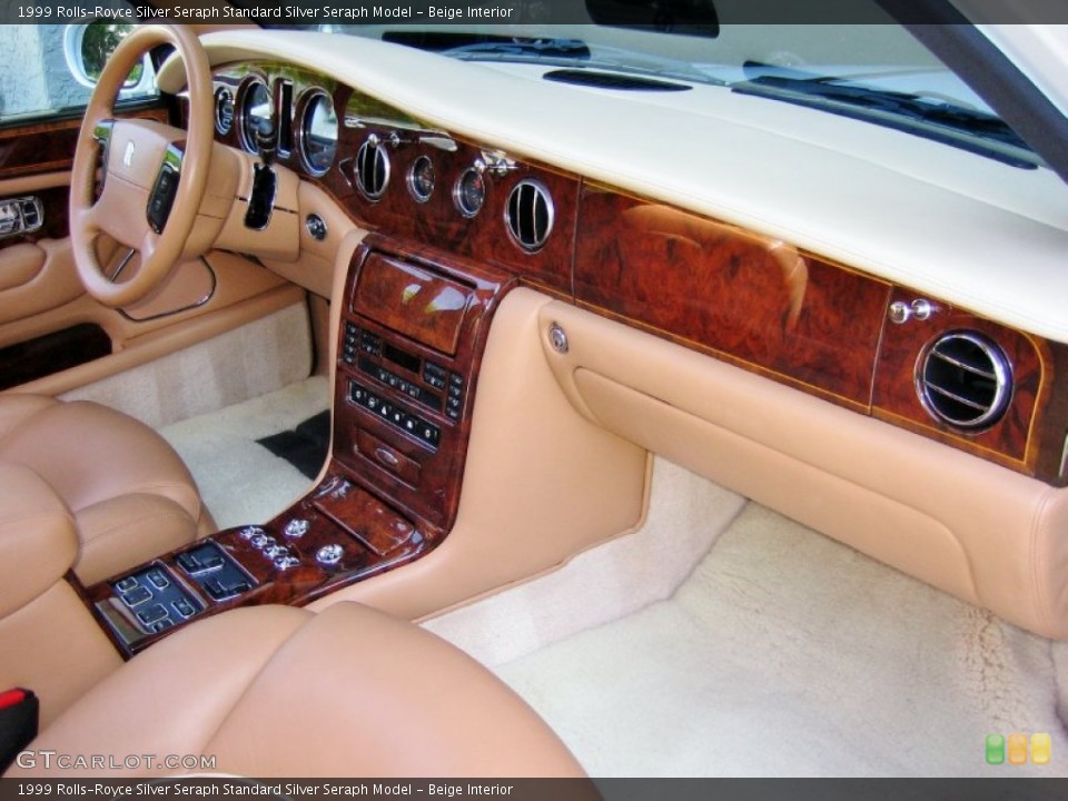 Beige Interior Dashboard for the 1999 Rolls-Royce Silver Seraph  #64625215
