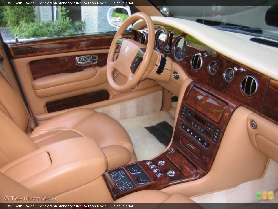 Beige Interior Dashboard for the 1999 Rolls-Royce Silver Seraph  #64625224