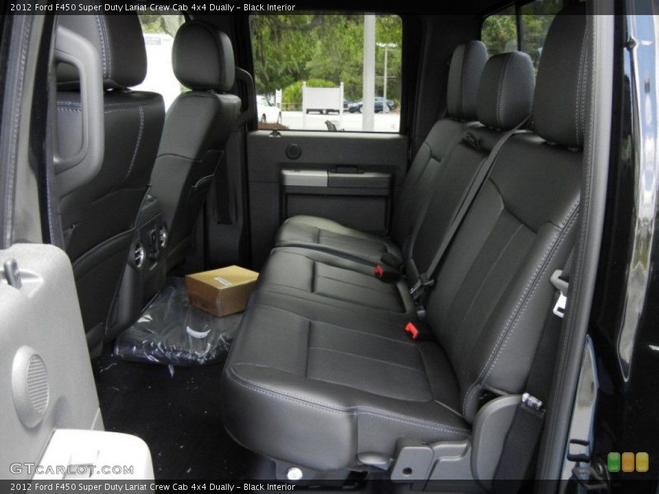 Black Interior Rear Seat for the 2012 Ford F450 Super Duty Lariat Crew Cab 4x4 Dually #64630191