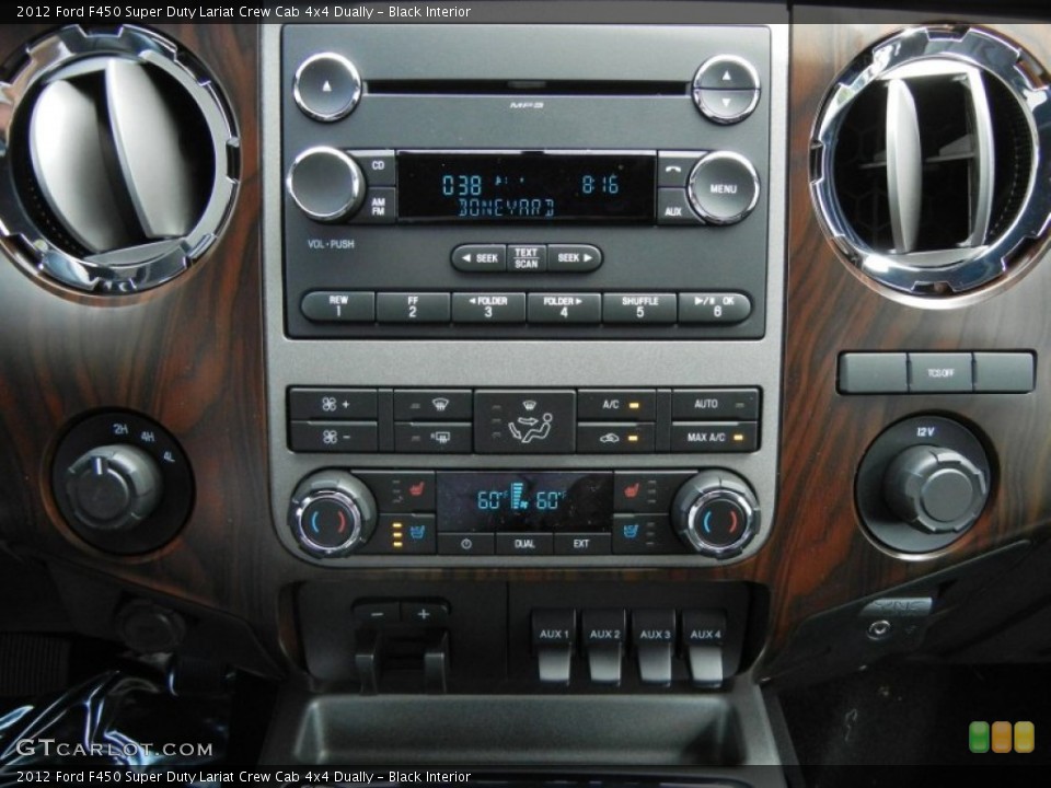 Black Interior Controls for the 2012 Ford F450 Super Duty Lariat Crew Cab 4x4 Dually #64630216