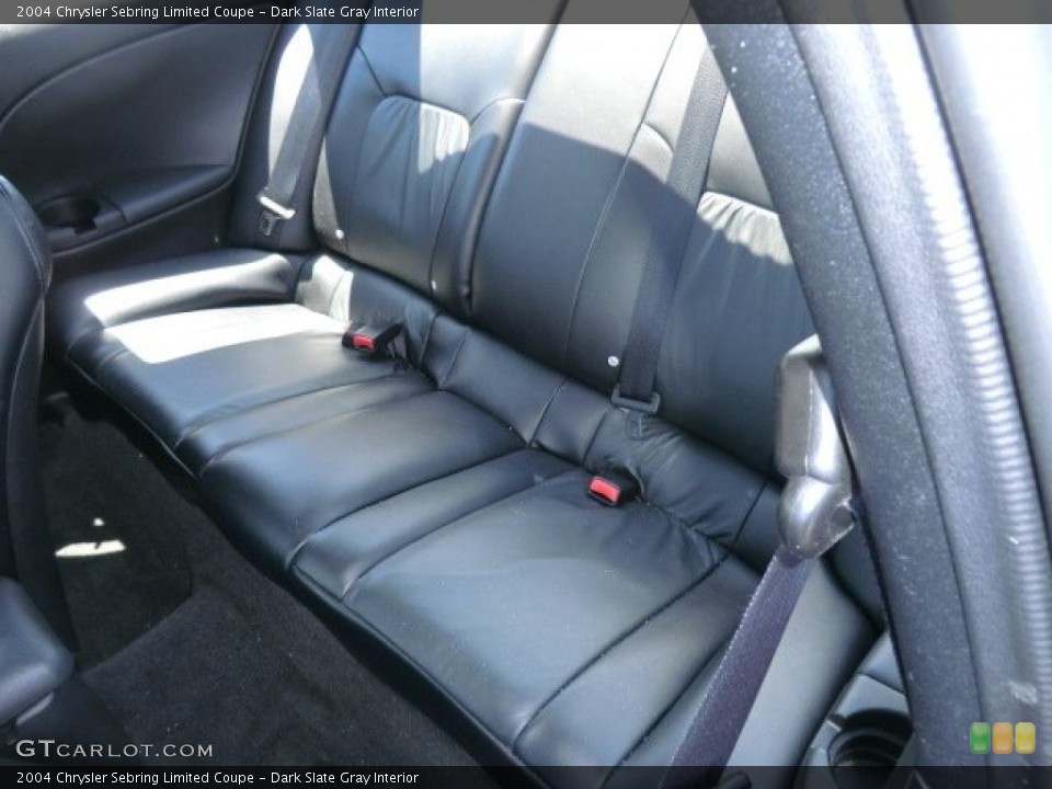 Dark Slate Gray Interior Rear Seat for the 2004 Chrysler Sebring Limited Coupe #64634191