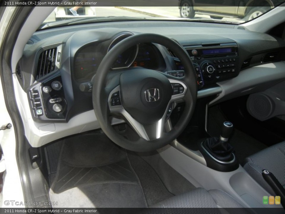 Gray Fabric Interior Dashboard for the 2011 Honda CR-Z Sport Hybrid #64634419