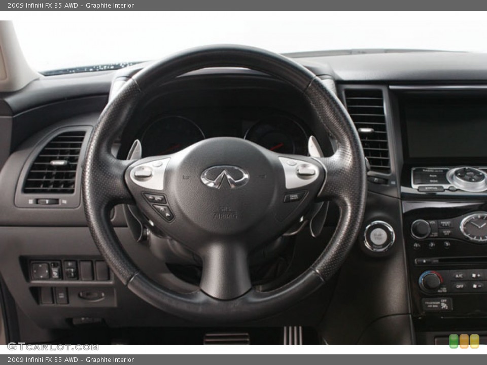 Graphite Interior Steering Wheel for the 2009 Infiniti FX 35 AWD #64638751