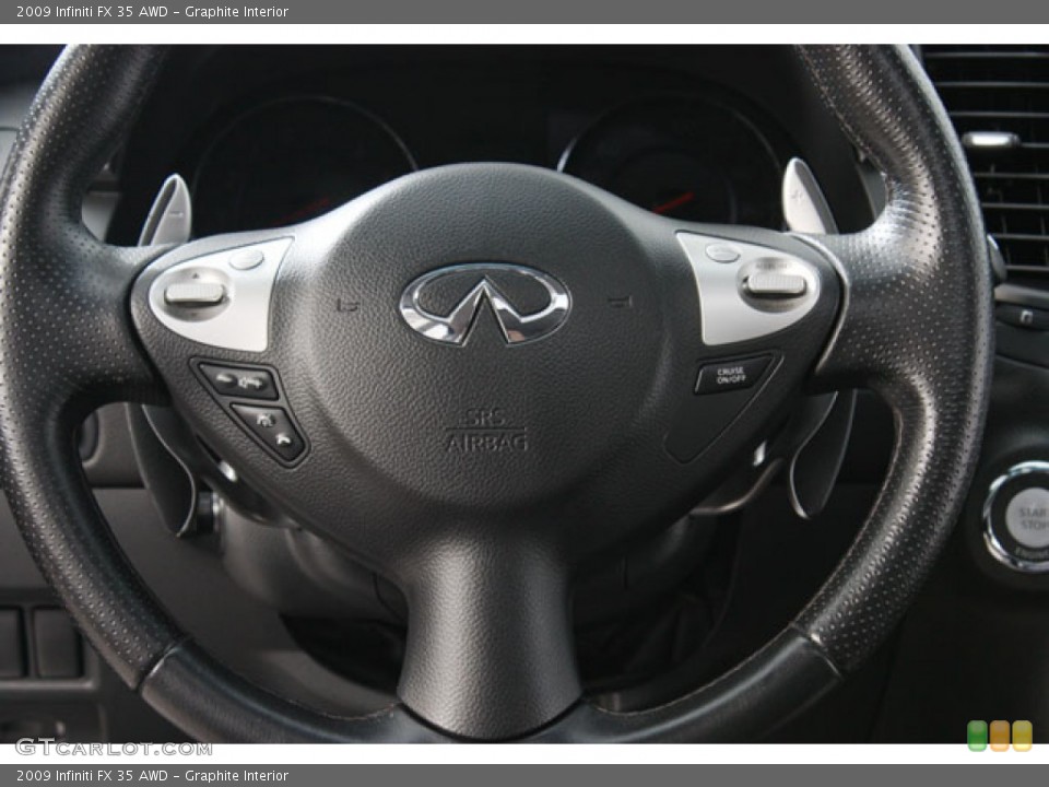 Graphite Interior Steering Wheel for the 2009 Infiniti FX 35 AWD #64638757