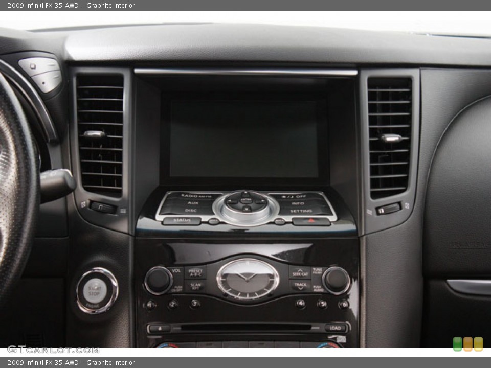 Graphite Interior Controls for the 2009 Infiniti FX 35 AWD #64638776