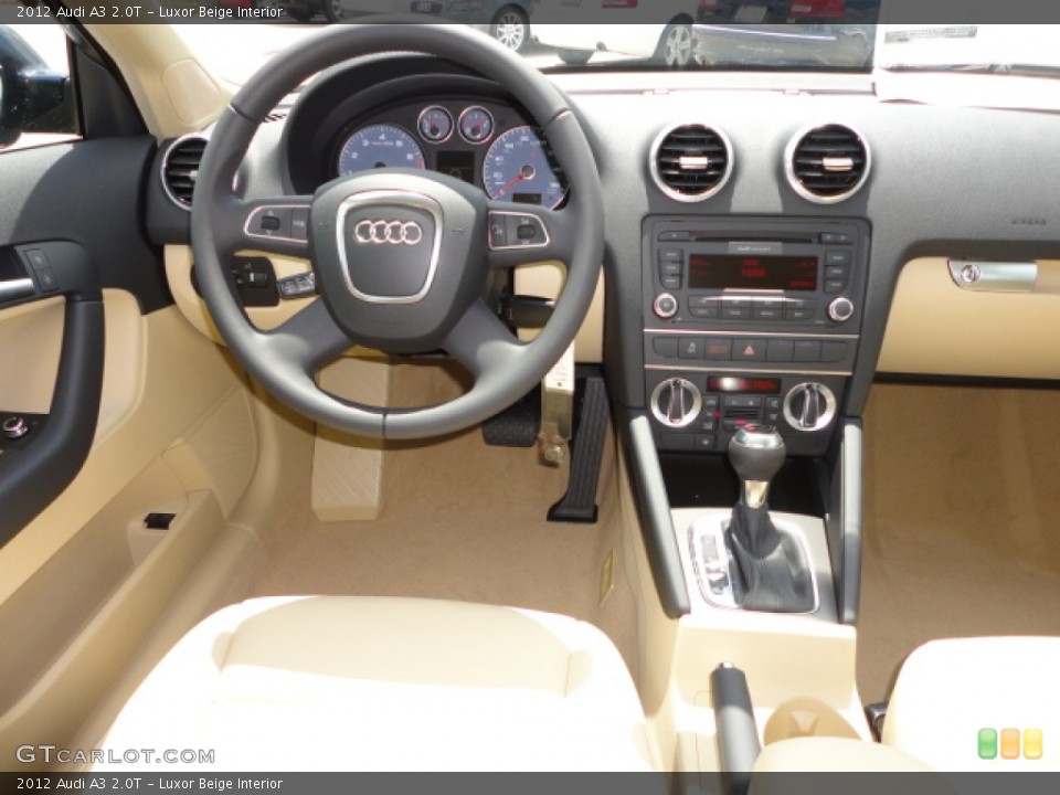 Luxor Beige Interior Dashboard for the 2012 Audi A3 2.0T #64643337