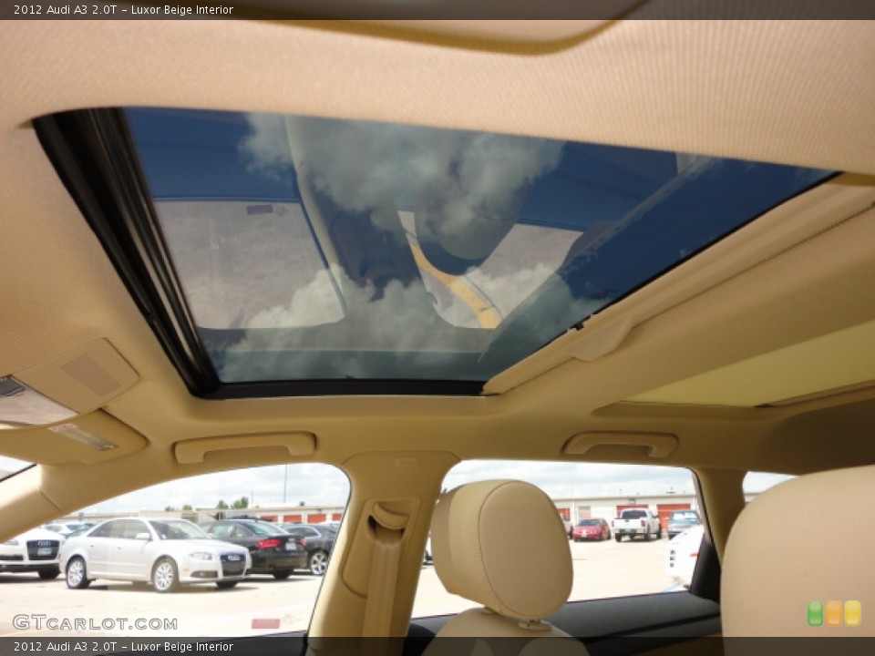 Luxor Beige Interior Sunroof for the 2012 Audi A3 2.0T #64643353