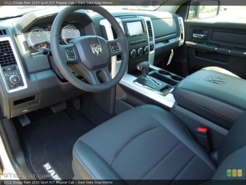 Dark Slate Gray Interior Photo for the 2012 Dodge Ram 1500 Sport R/T Regular Cab #64649239