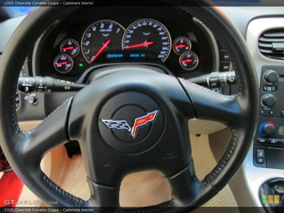 Cashmere Interior Steering Wheel for the 2005 Chevrolet Corvette Coupe #64650928