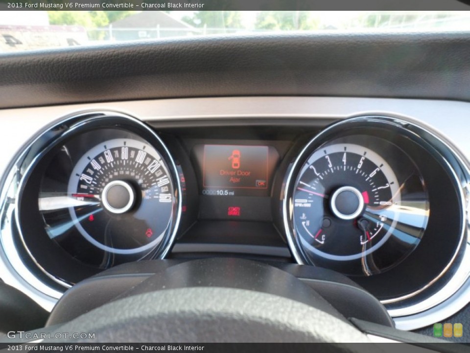 Charcoal Black Interior Gauges for the 2013 Ford Mustang V6 Premium Convertible #64651930
