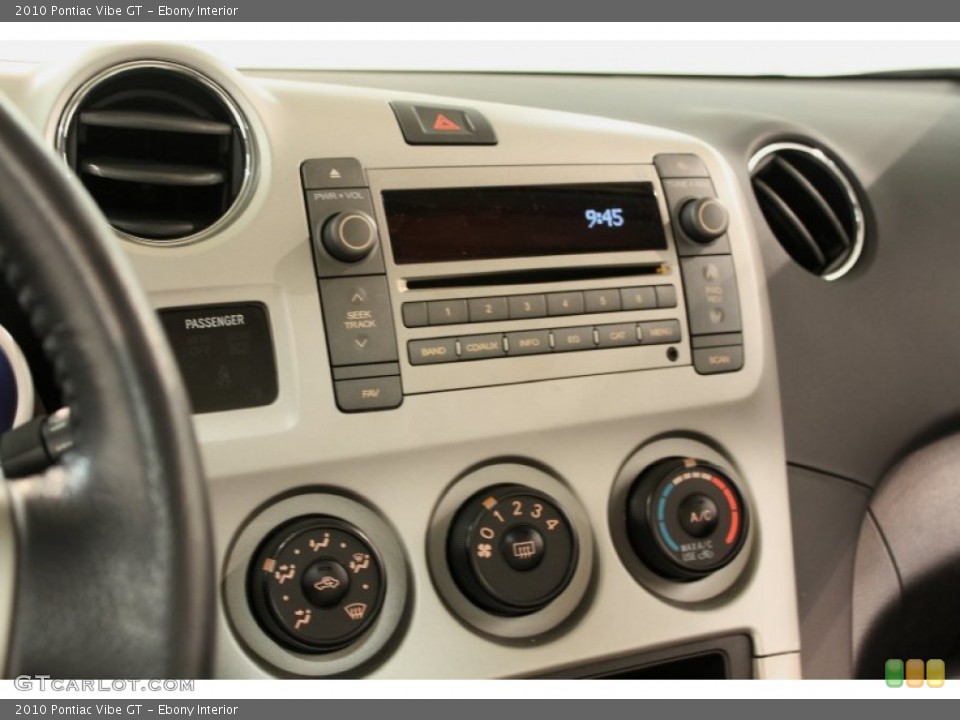 Ebony Interior Controls for the 2010 Pontiac Vibe GT #64655682