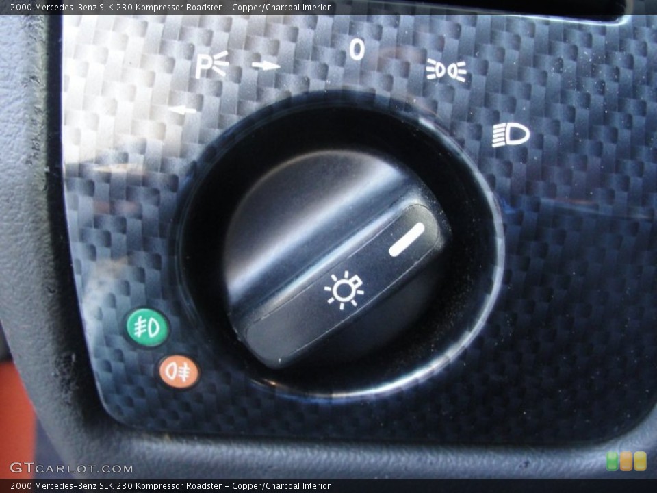 Copper/Charcoal Interior Controls for the 2000 Mercedes-Benz SLK 230 Kompressor Roadster #64656343