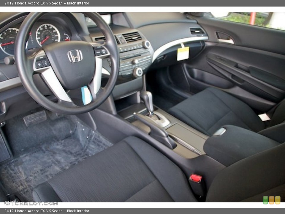 Black Interior Prime Interior for the 2012 Honda Accord EX V6 Sedan #64658989