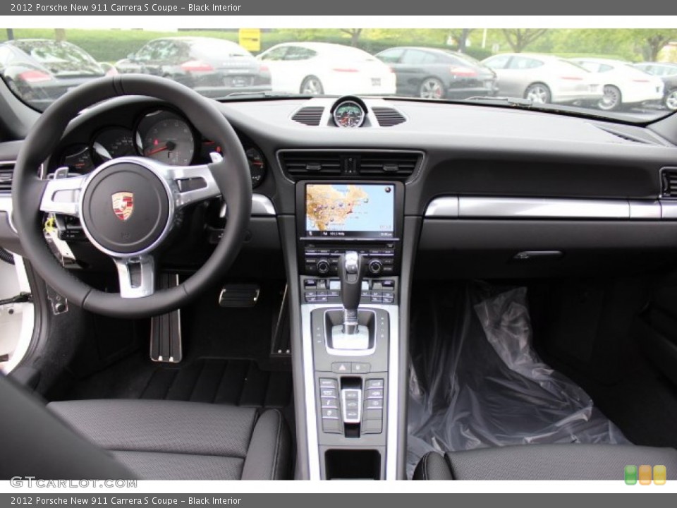 Black Interior Dashboard for the 2012 Porsche New 911 Carrera S Coupe #64665278