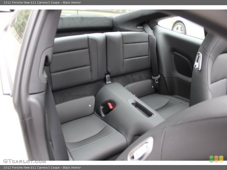 Black Interior Rear Seat for the 2012 Porsche New 911 Carrera S Coupe #64665377