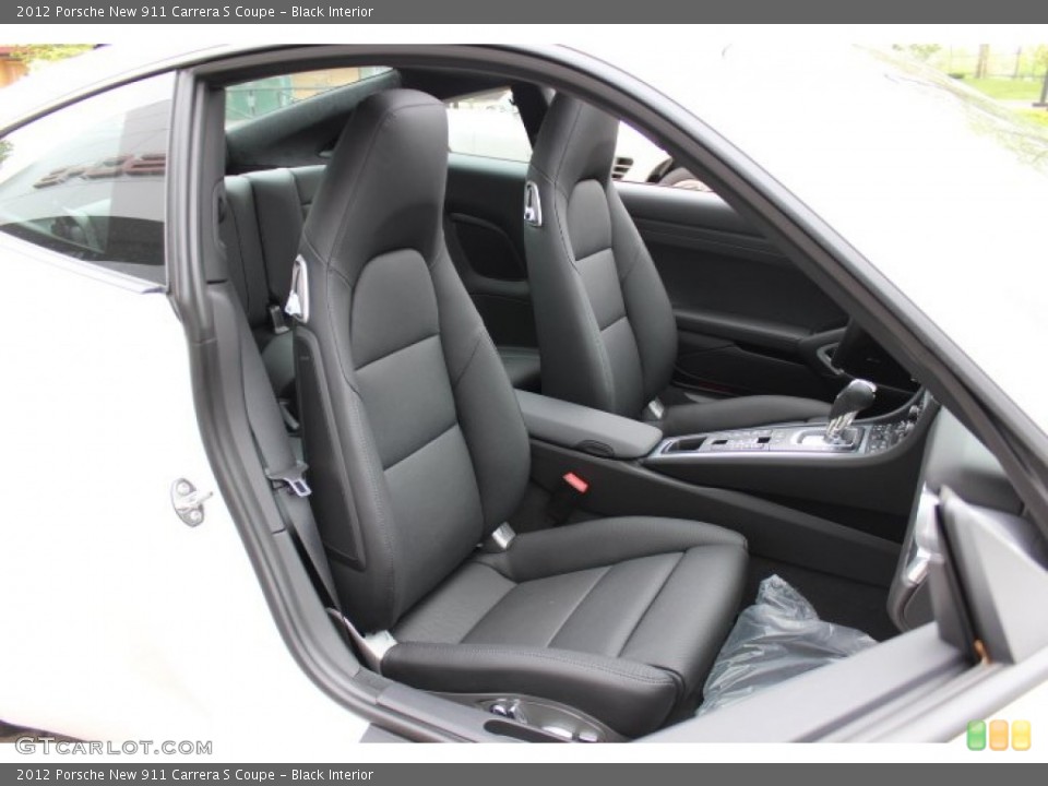 Black Interior Front Seat for the 2012 Porsche New 911 Carrera S Coupe #64665401