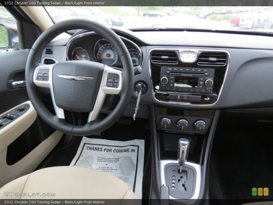 Black/Light Frost Interior Dashboard for the 2012 Chrysler 200 Touring Sedan #64665575