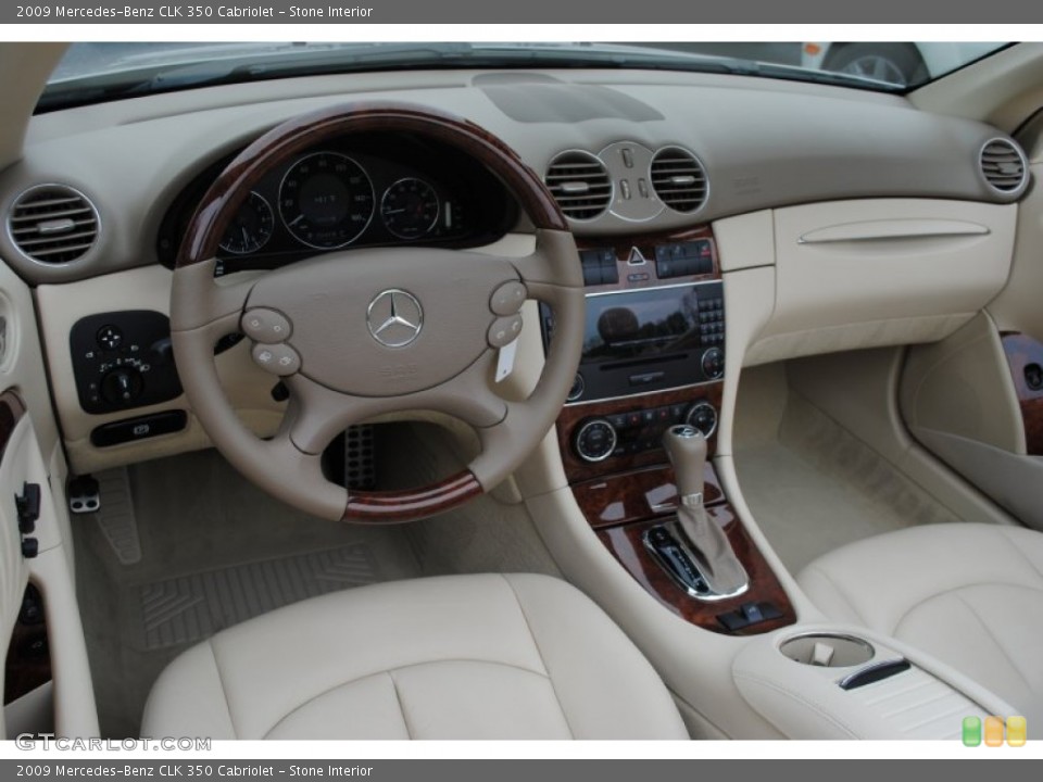 Stone Interior Dashboard for the 2009 Mercedes-Benz CLK 350 Cabriolet #64669340