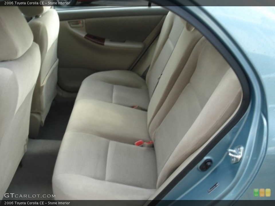 Stone Interior Rear Seat For The 2006 Toyota Corolla Ce