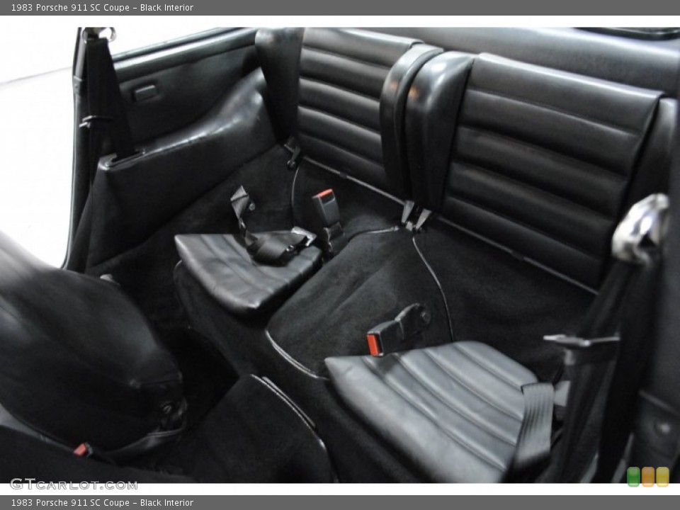 Black Interior Rear Seat for the 1983 Porsche 911 SC Coupe #64674635