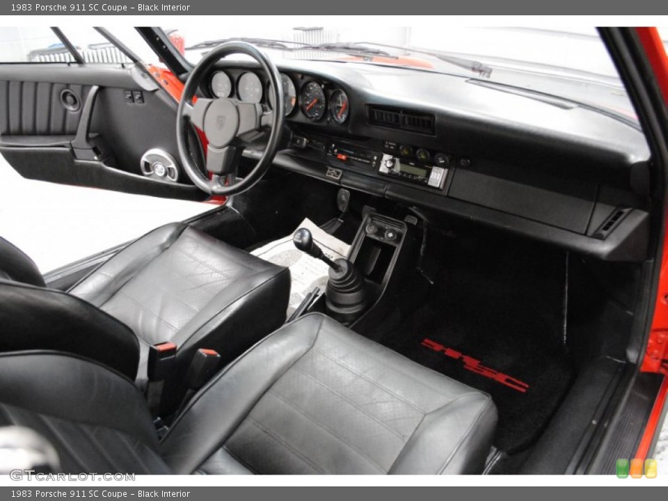 Black Interior Dashboard for the 1983 Porsche 911 SC Coupe #64674666
