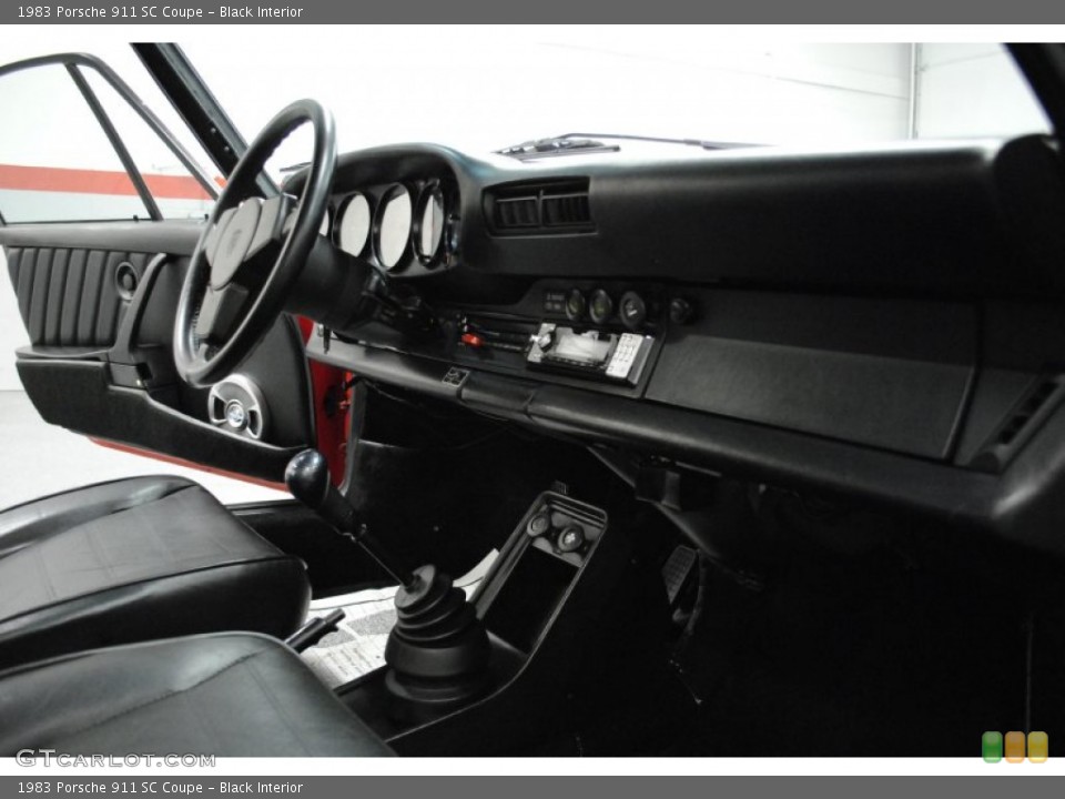 Black Interior Dashboard for the 1983 Porsche 911 SC Coupe #64674755