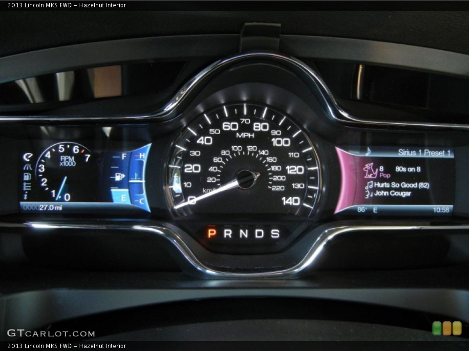 Hazelnut Interior Gauges for the 2013 Lincoln MKS FWD #64675094