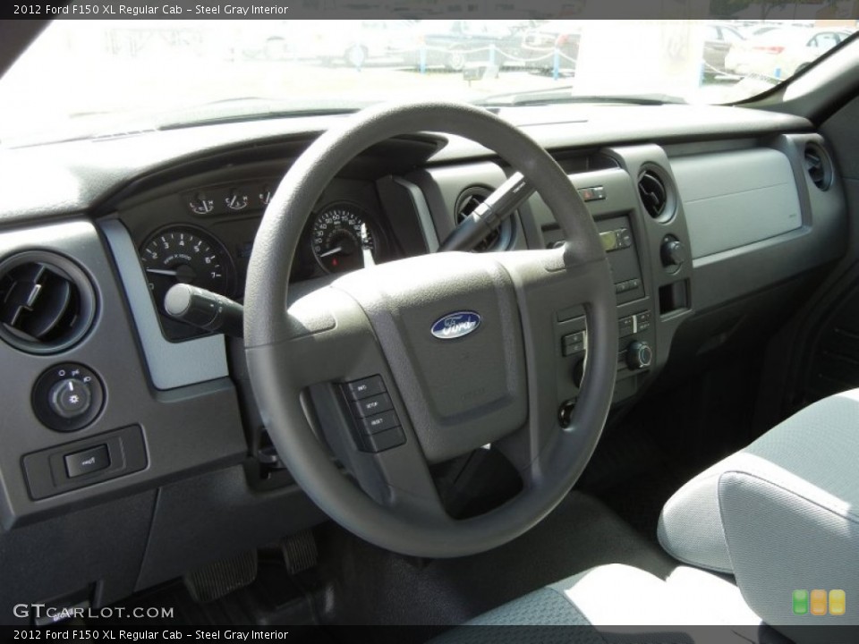 Steel Gray Interior Dashboard for the 2012 Ford F150 XL Regular Cab #64675640