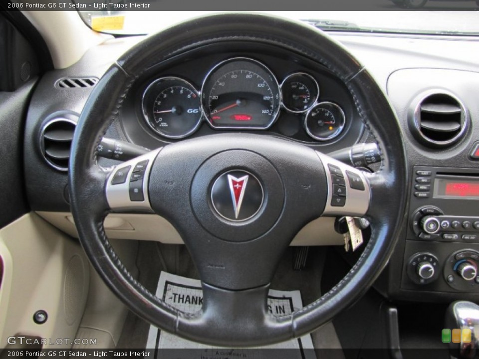 Light Taupe Interior Steering Wheel for the 2006 Pontiac G6 GT Sedan #64679720