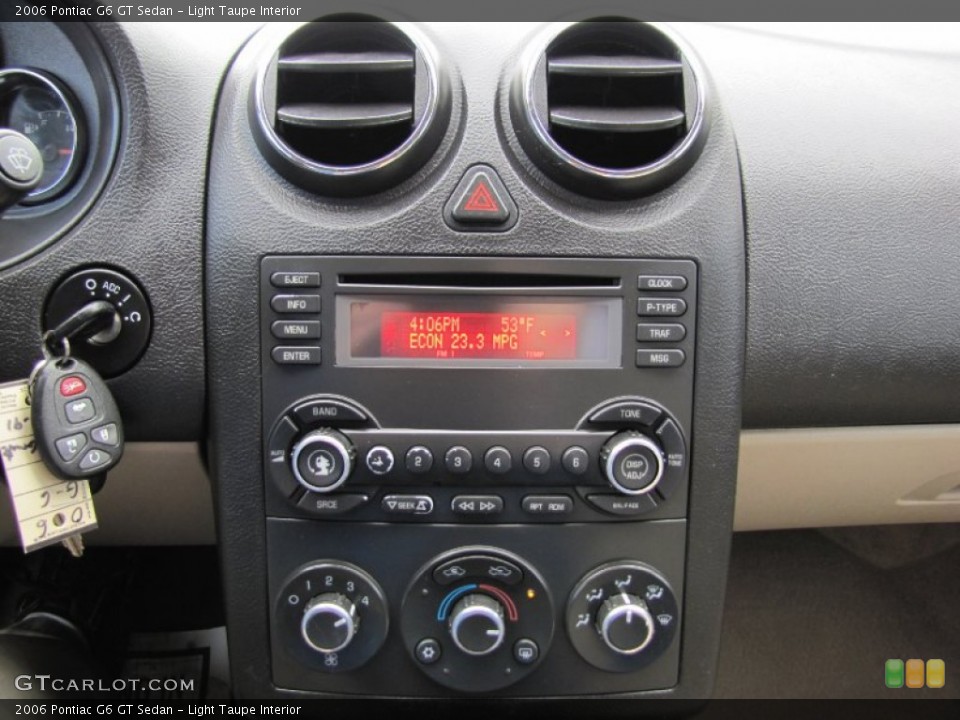 Light Taupe Interior Controls for the 2006 Pontiac G6 GT Sedan #64679777