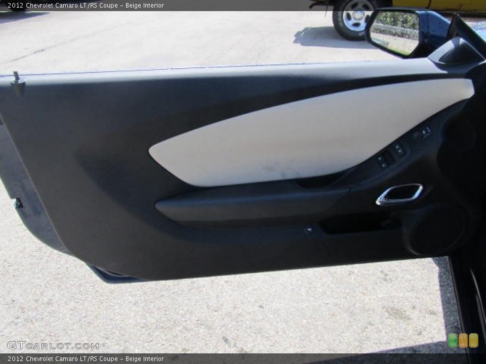 Beige Interior Door Panel for the 2012 Chevrolet Camaro LT/RS Coupe #64680764