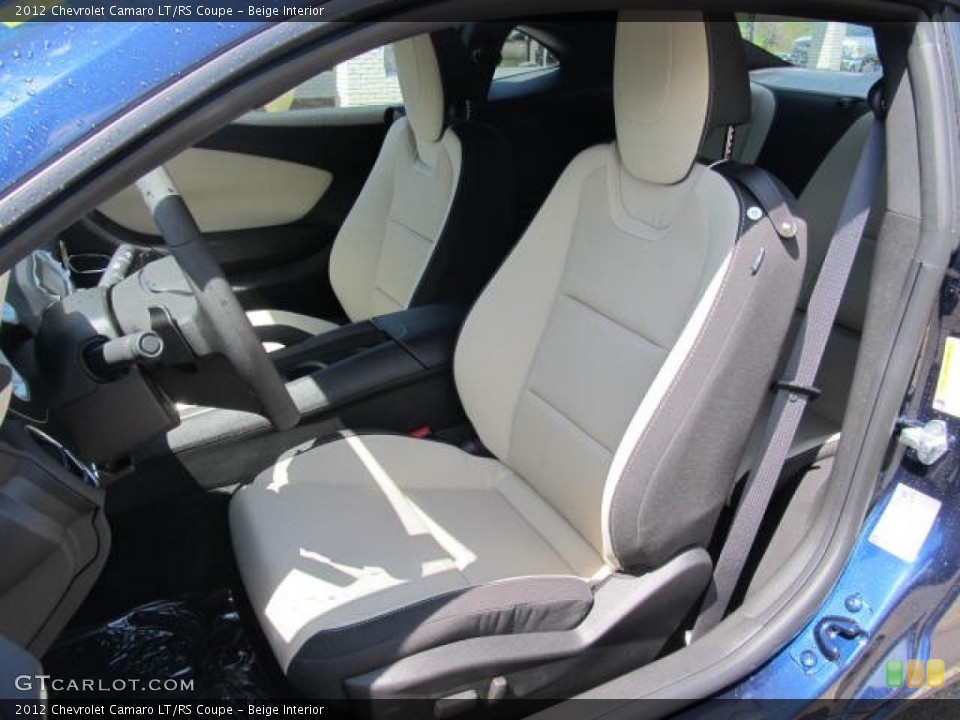 Beige Interior Front Seat for the 2012 Chevrolet Camaro LT/RS Coupe #64680776