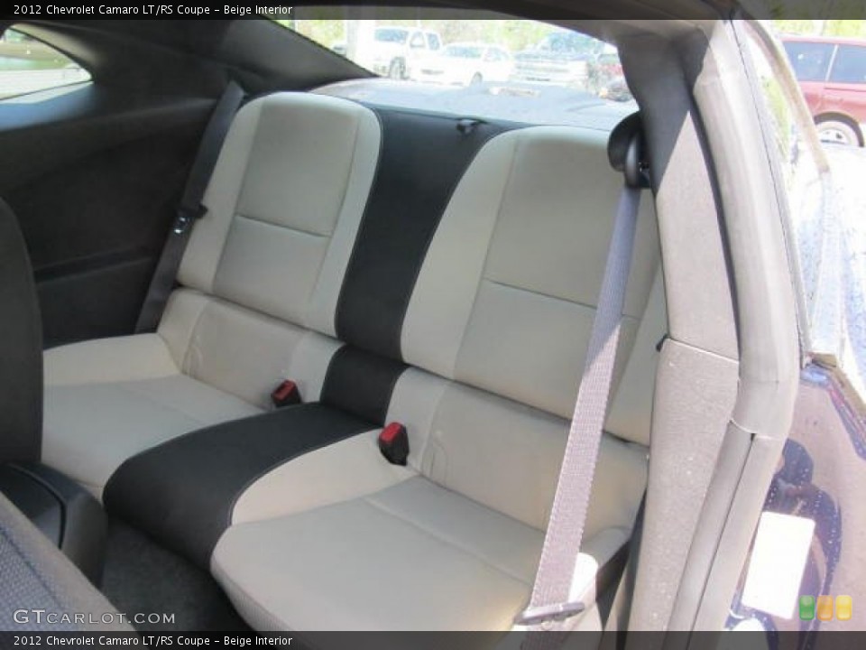 Beige Interior Rear Seat for the 2012 Chevrolet Camaro LT/RS Coupe #64680785